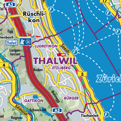 Übersichtsplan Thalwil