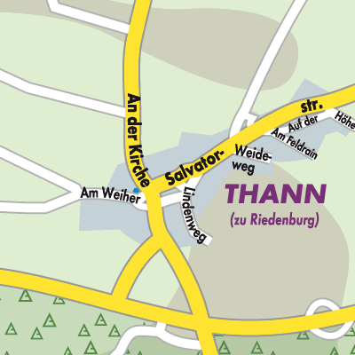 Stadtplan Thann