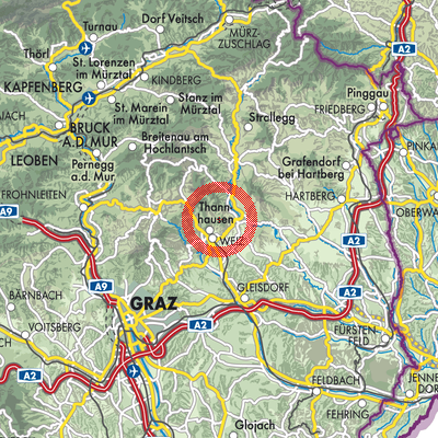 Landkarte Thannhausen