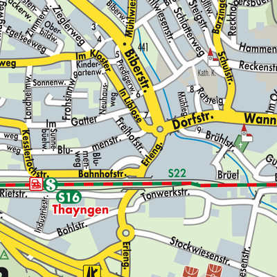 Stadtplan Thayngen
