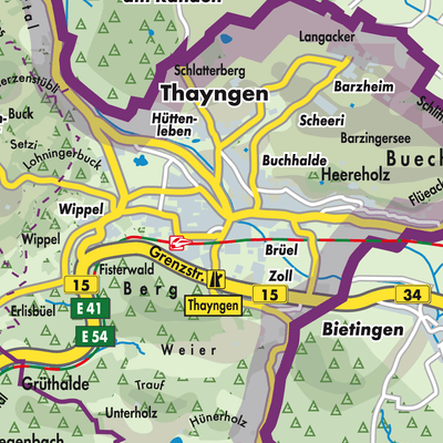 Übersichtsplan Thayngen