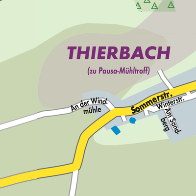 Stadtplan Thierbach