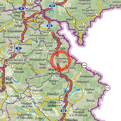 Landkarte Thiersheim (VGem)