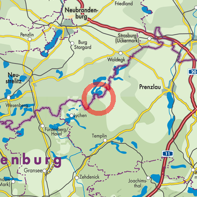 Landkarte Thomsdorf