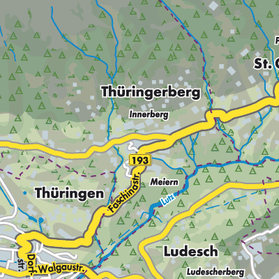 Übersichtsplan Thüringerberg