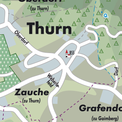 Stadtplan Thurn