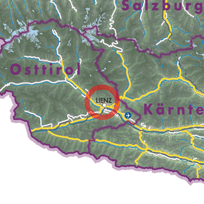 Landkarte Thurn