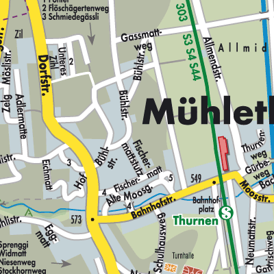 Stadtplan Thurnen