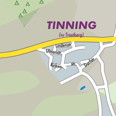 Stadtplan Tinning