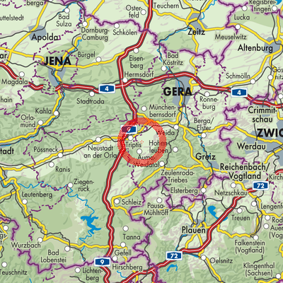 Landkarte Tischendorf