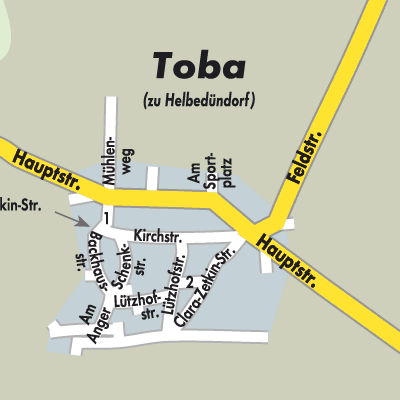 Stadtplan Toba