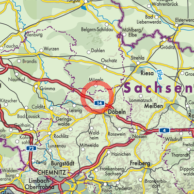 Landkarte Töllschütz