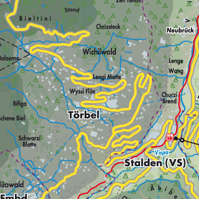 Übersichtsplan Törbel