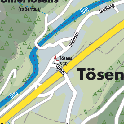 Stadtplan Tösens