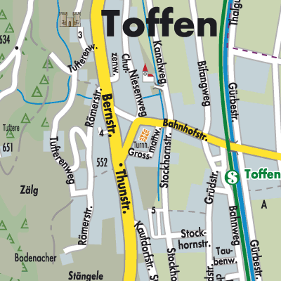 Stadtplan Toffen