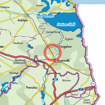 Landkarte Torgelow-Ferdinandshof