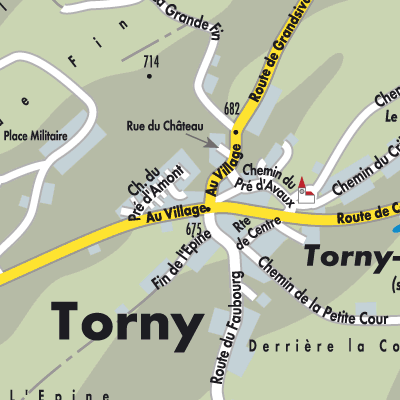 Stadtplan Torny