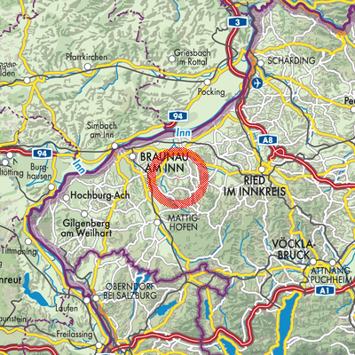 Landkarte Treubach