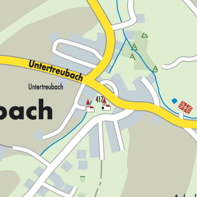 Stadtplan Treubach