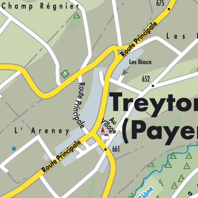 Stadtplan Treytorrens (Payerne)