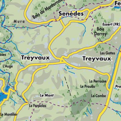 Übersichtsplan Treyvaux