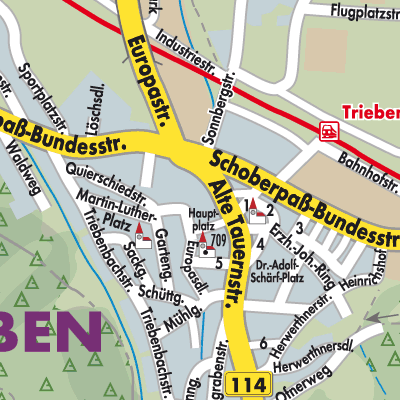 Stadtplan Trieben