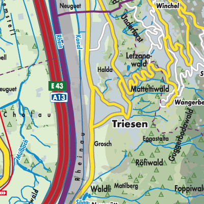 Übersichtsplan Triesen