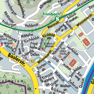 Stadtplan Trimbach