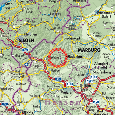 Landkarte Tringenstein