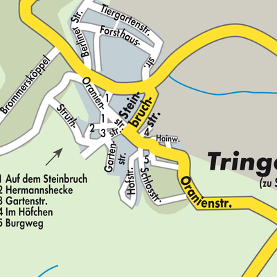 Stadtplan Tringenstein
