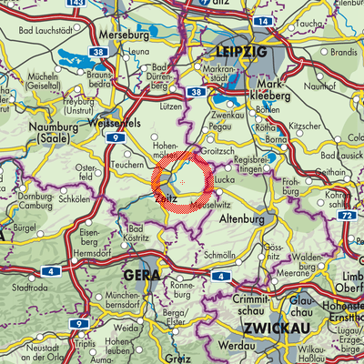 Landkarte Tröglitz