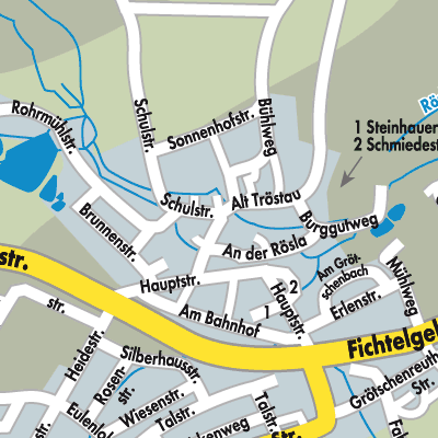 Stadtplan Tröstau (VGem)
