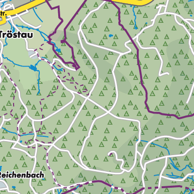 Übersichtsplan Tröstauer Forst-Ost
