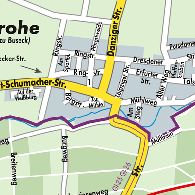 Stadtplan Trohe