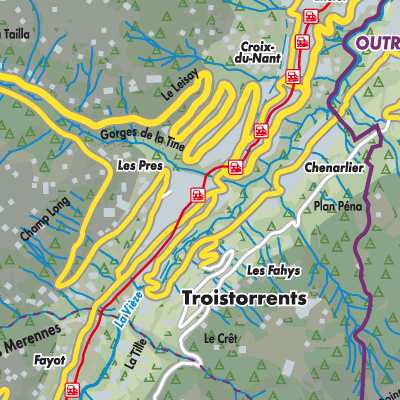 Übersichtsplan Troistorrents