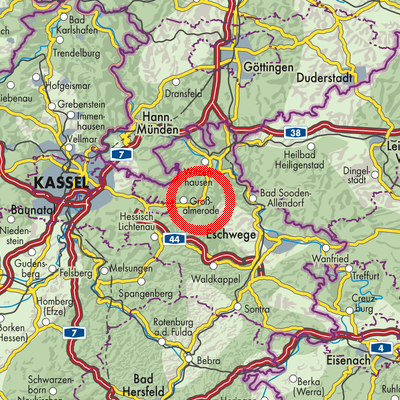 Landkarte Trubenhausen