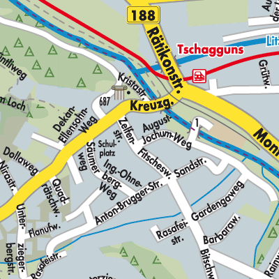 Stadtplan Tschagguns