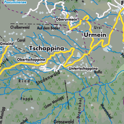 Übersichtsplan Tschappina