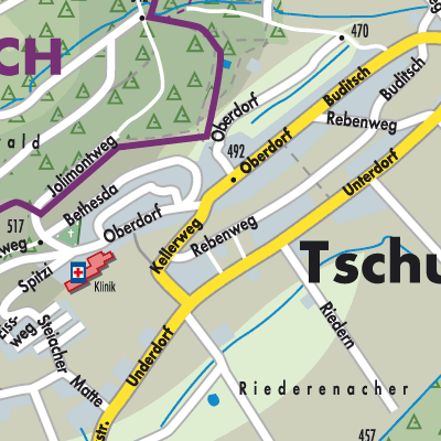 Stadtplan Tschugg