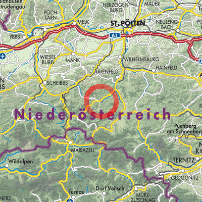 Landkarte Türnitz