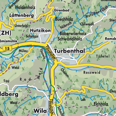 Übersichtsplan Turbenthal