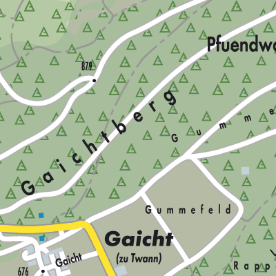 Stadtplan Twann-Tüscherz