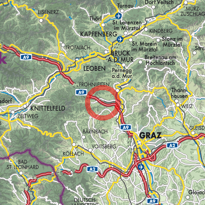 Landkarte Übelbach