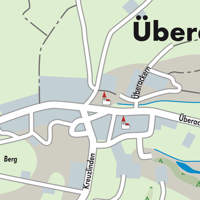 Stadtplan Überackern