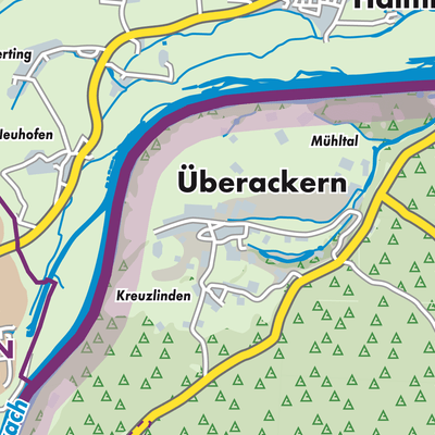 Übersichtsplan Überackern