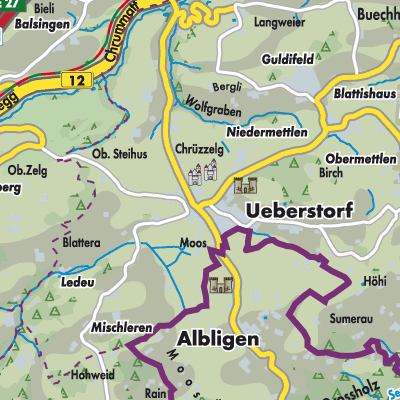 Übersichtsplan Ueberstorf