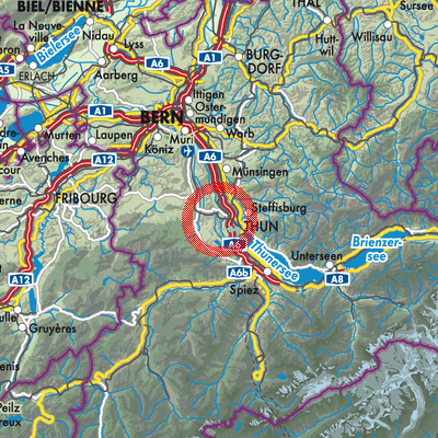 Landkarte Uetendorf