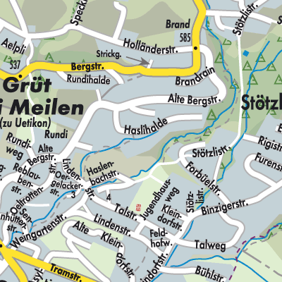 Stadtplan Uetikon am See