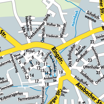 Stadtplan Uffenheim (VGem)