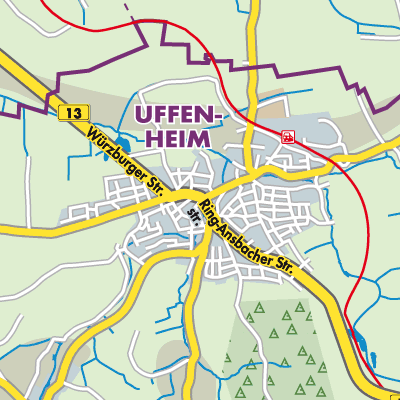 Übersichtsplan Uffenheim (VGem)